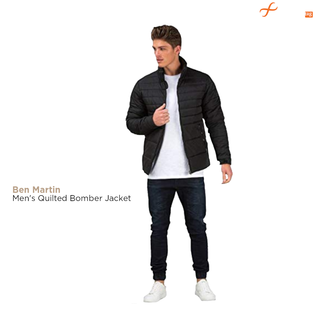 Ben Martin Men's Quilted Bomber Jacket-10 Best winter/Quilt jackets for men Amazon