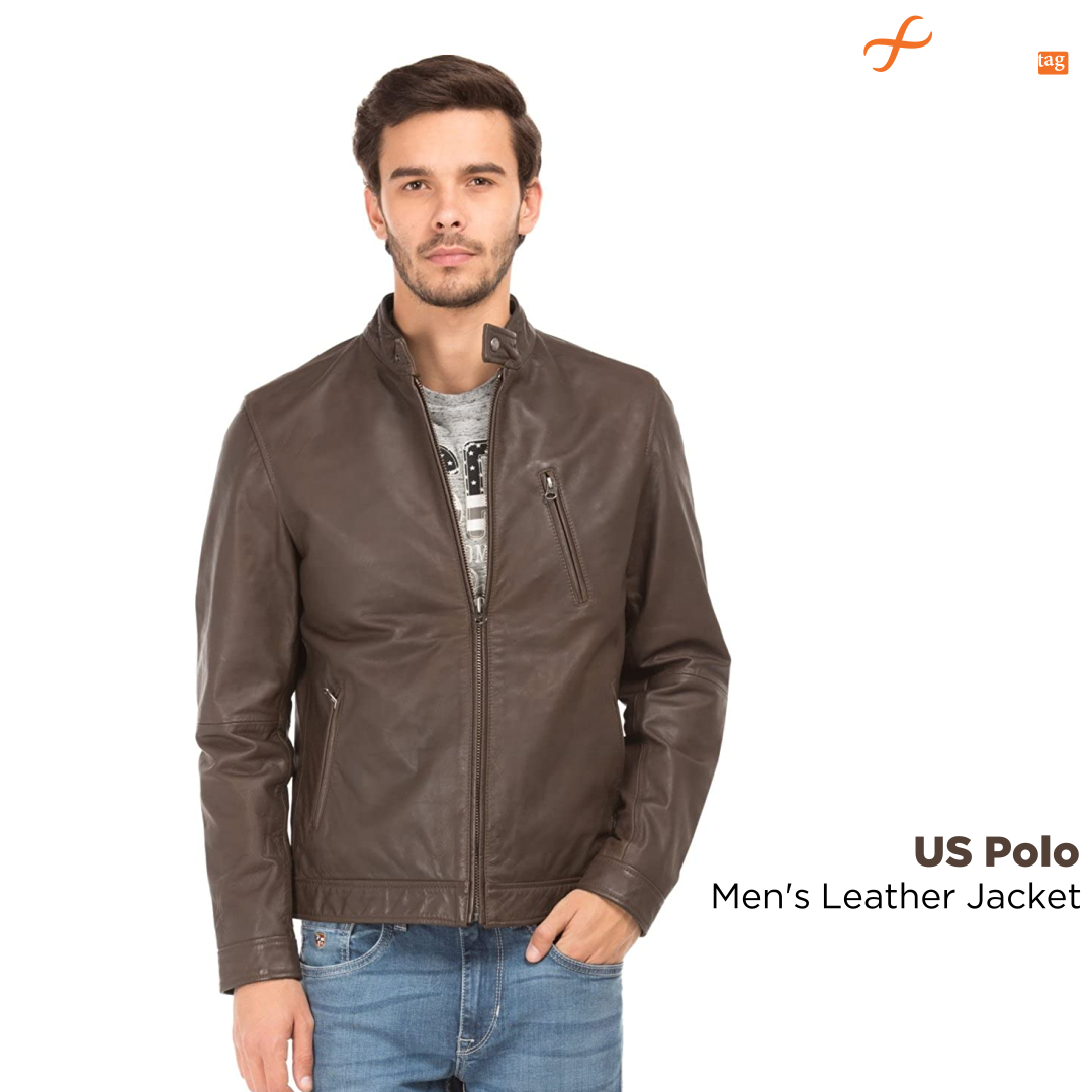 US Polo Men's Leather Jacket- Original leather jackets for Men