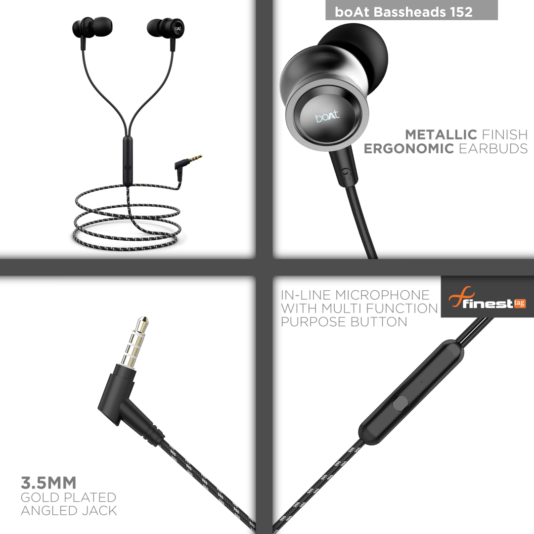 boAt Bassheads 152-best earphones under 500 Rs