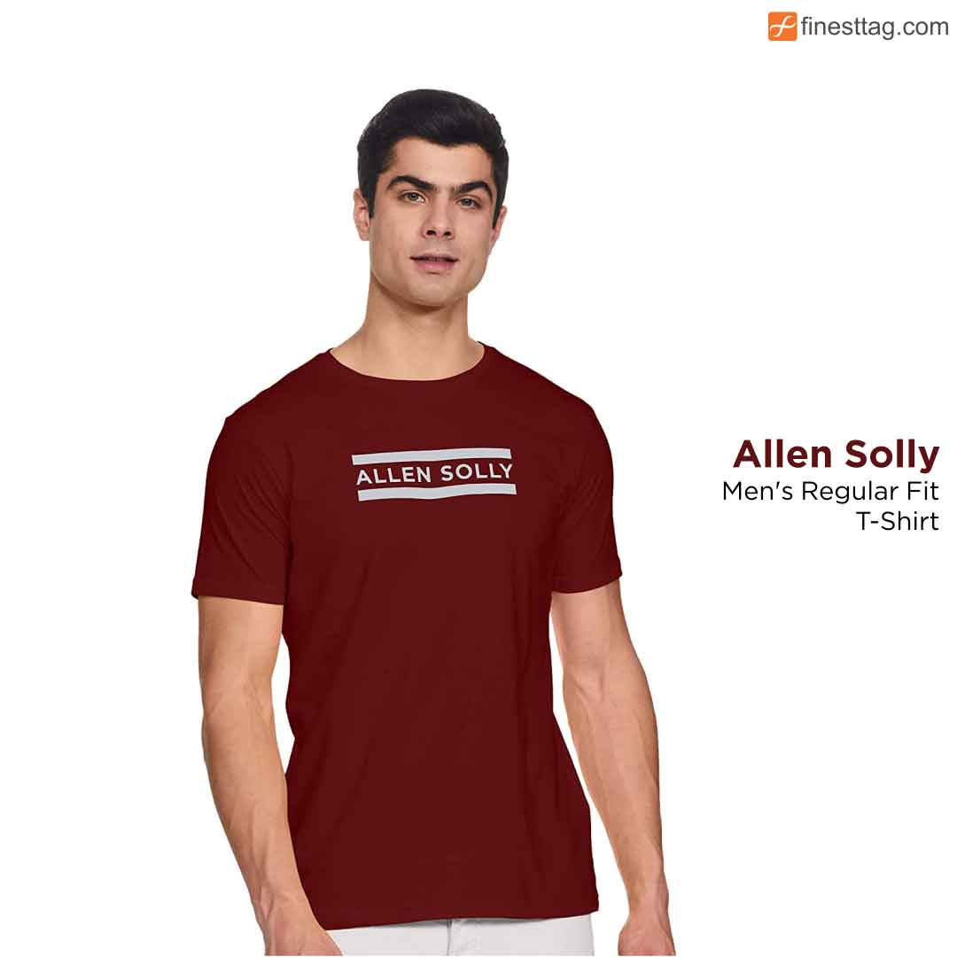Allen Solly Men's Regular Fit T-Shirt-round neck t shirts for men