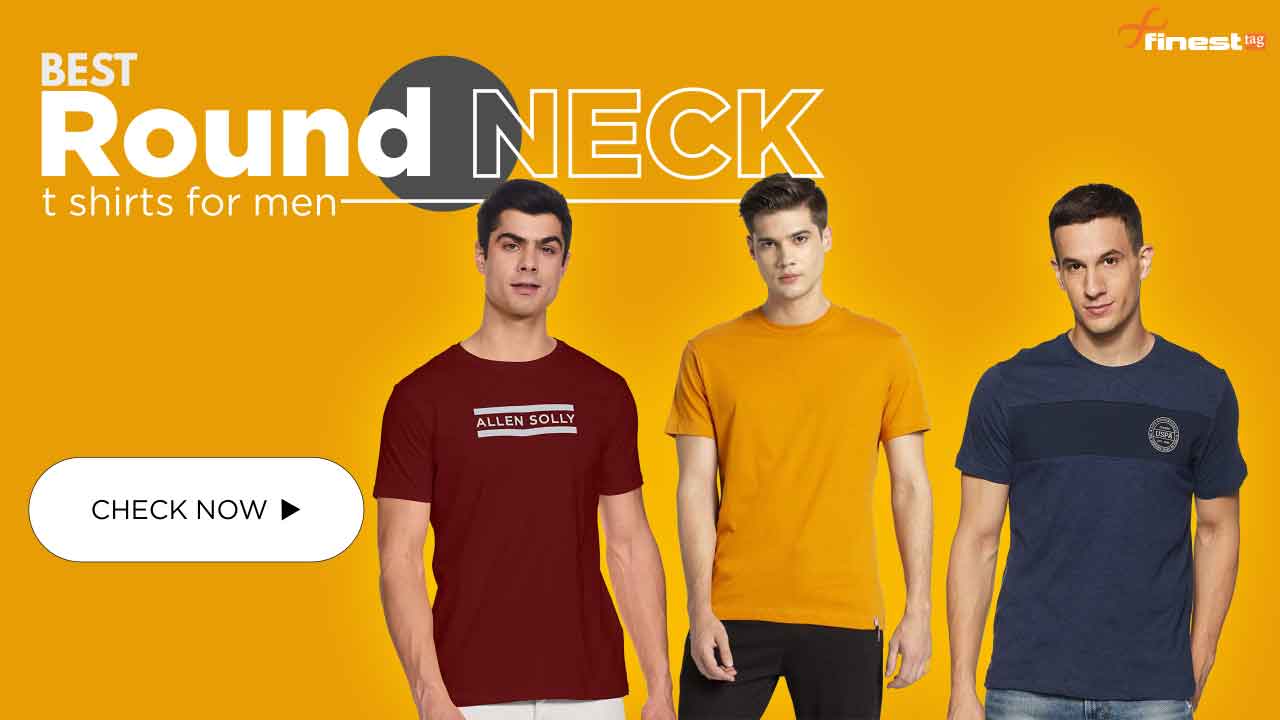 Best Fit : 5 round neck t-shirts for men @ Best Price