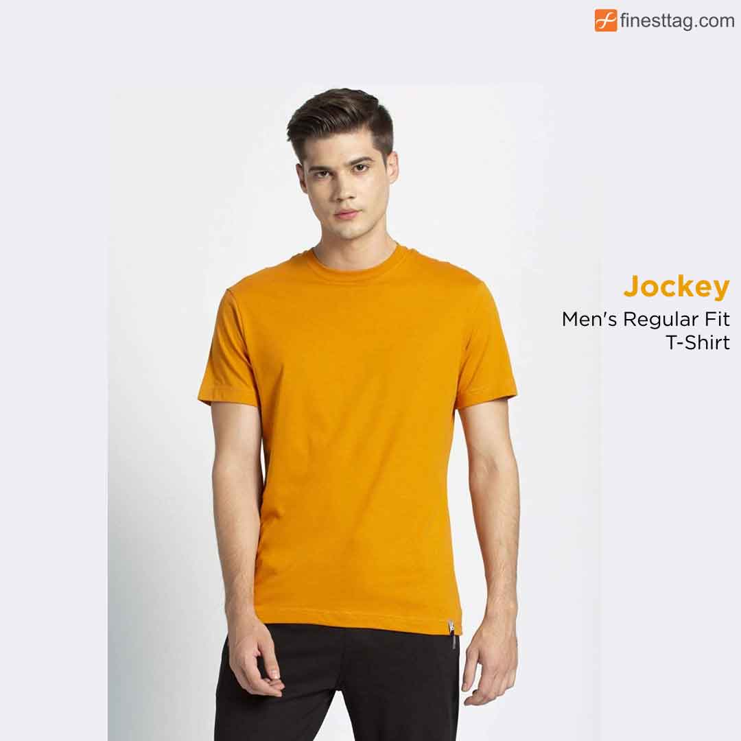 Jockey Men's Regular Fit T-Shirt-round neck t shirts for men