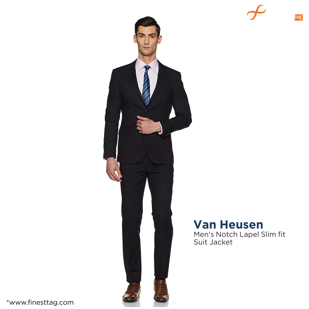Van Heusen Men's Notch Lapel Slim fit Suit Jacket-Best formal suits for men 2021
