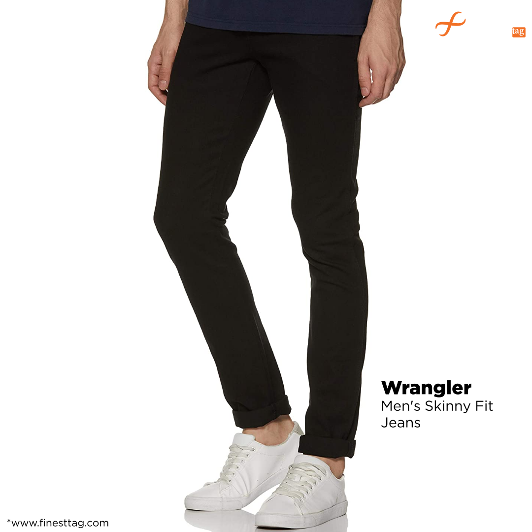 Wrangler Men's Skinny Fit Jeans-5 best men's jeans brands