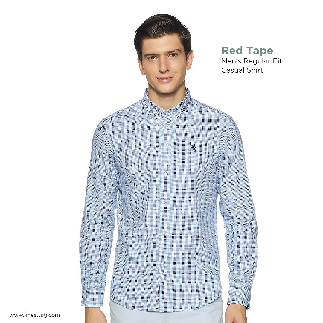 Red Tape Men's Regular Fit Casual Shirt- 7 Best casual shirts for men Review With Best Price