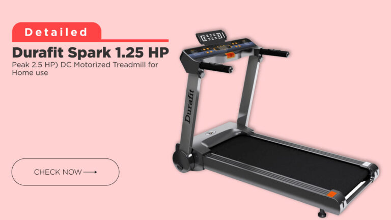 Durafit Spark 1.25 HP treadmill for Home use | Review with Best Price in India