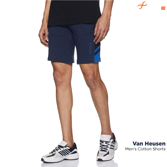 Van Heusen Men's Cotton Shorts-Best Shorts for men in India