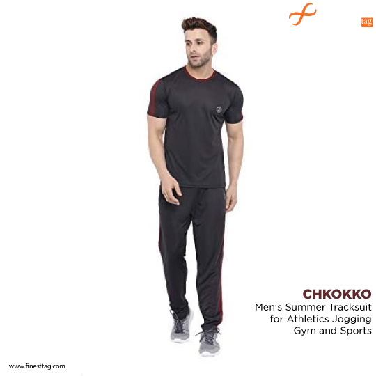 CHKOKKO Men's Summer Tracksuit for Athletics Jogging Gym and Sports-Best Summer tracksuit for mens | Review, Online tracksuit @ Best Price in India