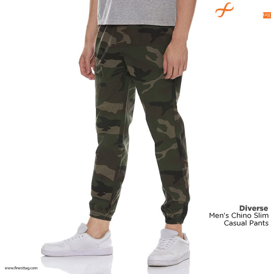 Diverse Men's Chino Slim Casual Pants-Best chino joggers for Men @ Best price in India