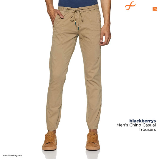 blackberrys Men's Chino Casual Trousers-Best chino joggers for Men @ Best price in India