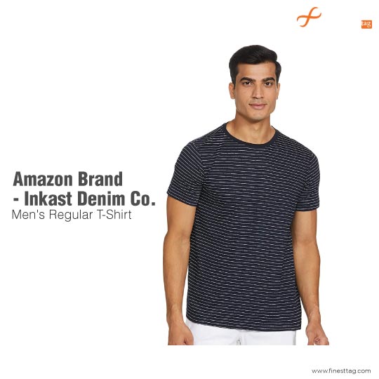 Amazon Brand - Inkast Denim Co. Men's Regular T-Shirt-Comfortable summer t-shirts for men @ affordable Price