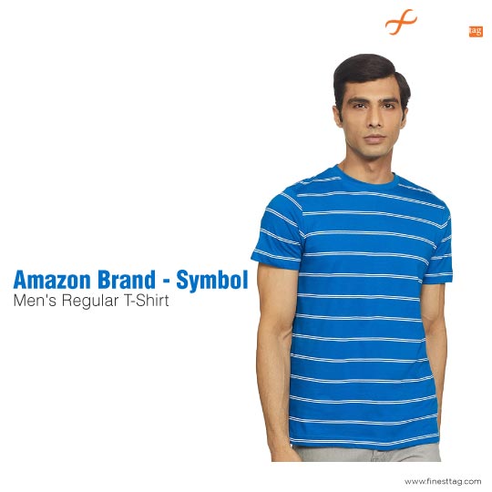 Amazon Brand - Symbol Men's Regular T-Shirt-Comfortable summer t-shirts for men @ affordable Price