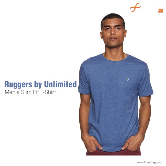 Ruggers by Unlimited Men's Slim Fit T-Shirt-Comfortable summer t-shirts for men @ affordable Price