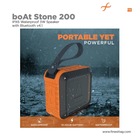 boAt Stone 200 IPX6 Waterproof-Best bluetooth speakers @ Affordable price in India