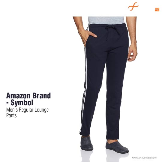 Amazon Brand - Symbol Men's Regular Lounge Pants-5 Best cotton lower for mens @ Best Price in India