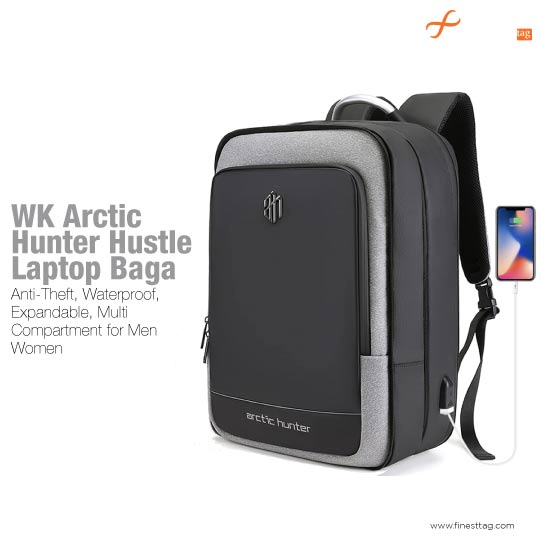 WK Arctic Hunter Hustle Laptop Bag-best laptop backpack for Men & Women