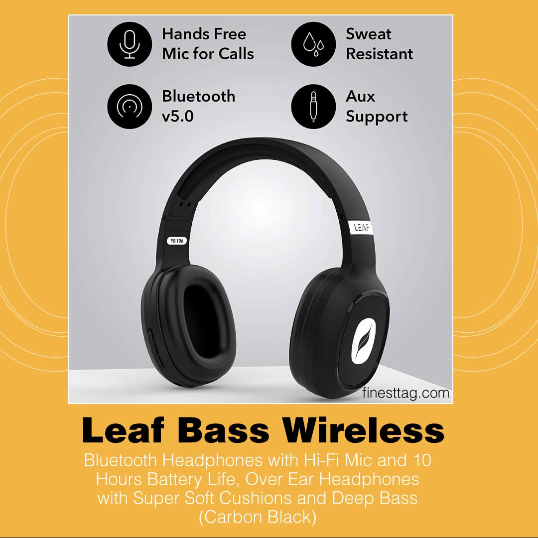Leaf Bass Wireless Bluetooth Headphones-Best wireless bluetooth headphones under 1000-2000