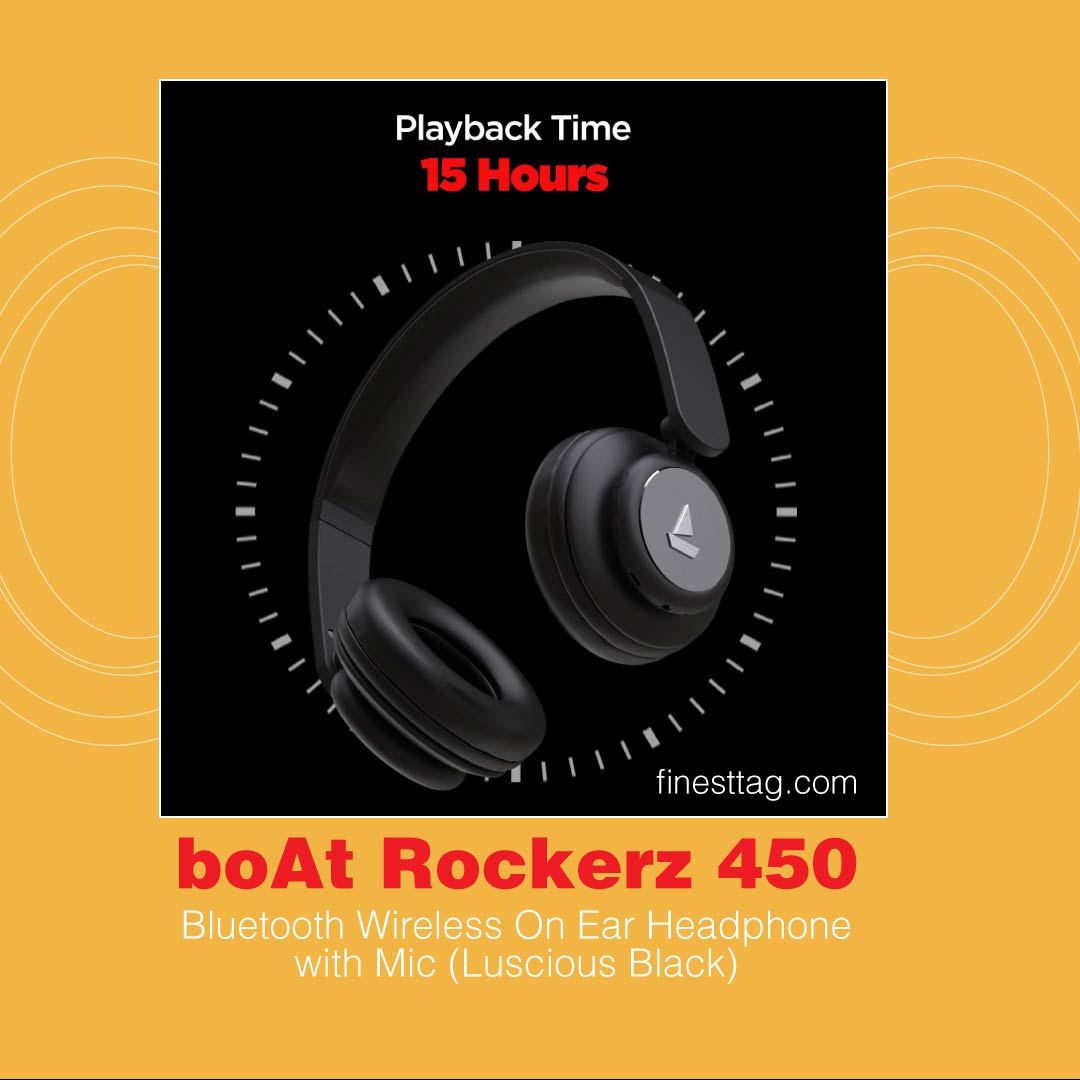 boAt Rockerz 450 -Best wireless bluetooth headphones under 1000-2000